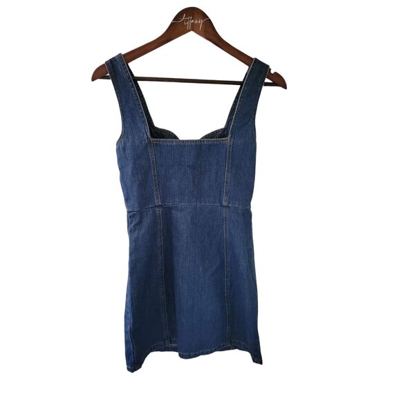 Honey Punch Denim Mini Dress Size XS - Picture 5 of 7